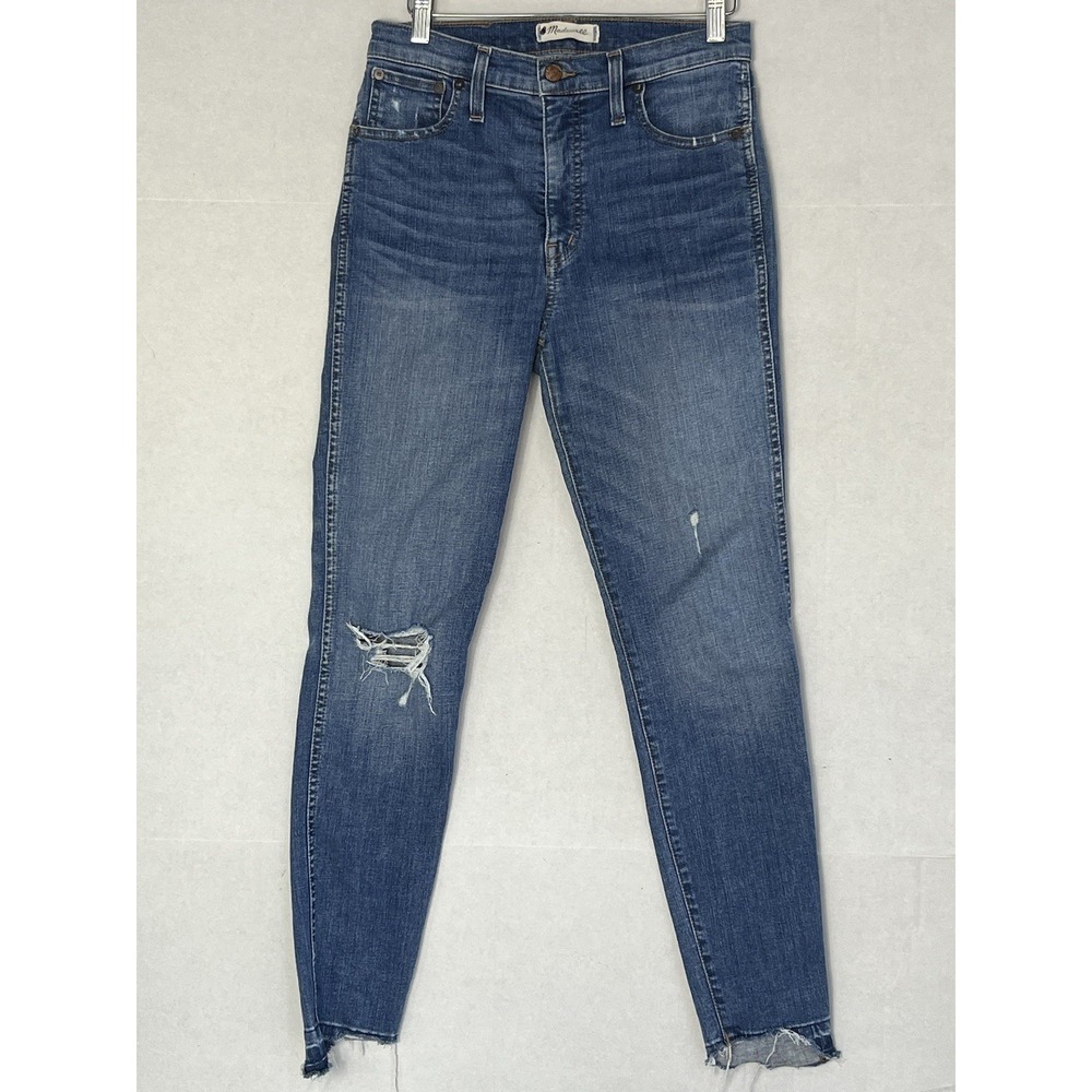 Madewell Curvy High-Rise Skinny Jeans asymmetrical hem See Pics For Measurements